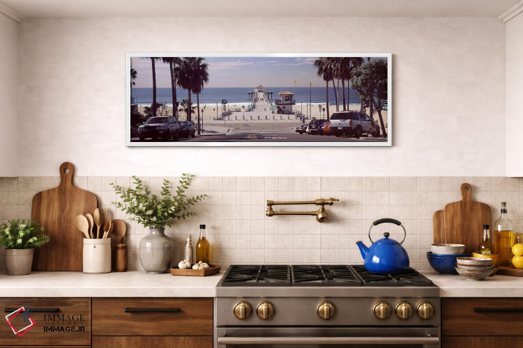 تابلو دکوراتیو Manhattan Beach Pier, Manhattan Beach, Los Angeles Coun… اثر پانورامیک ایمجز - D1W