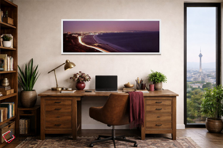 تابلو دکوراتیو Highway 101, Santa Monica, Los Angeles County, Californ… اثر پانورامیک ایمجز - D1W