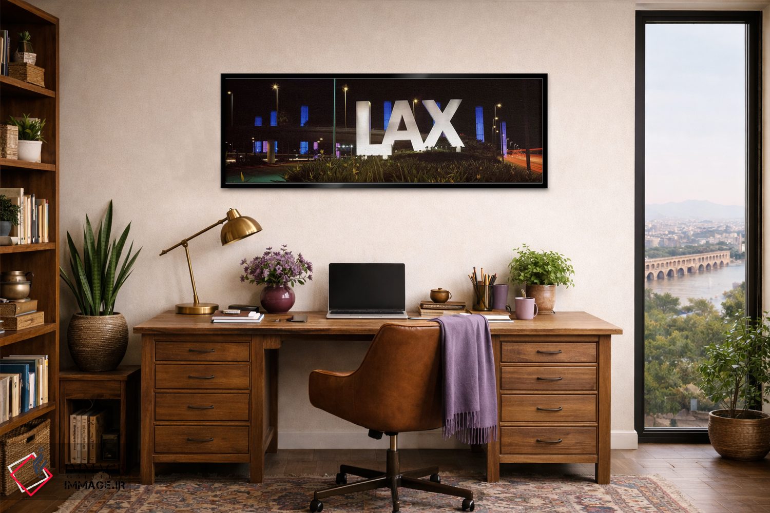 تابلو دکوراتیو LAX Airport, City Of Los Angeles, Los Angeles County, C… اثر پانورامیک ایمجز - D2B