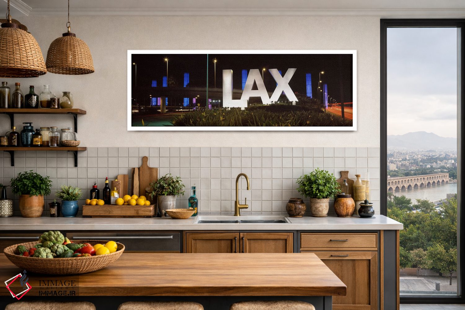 تابلو دکوراتیو LAX Airport, City Of Los Angeles, Los Angeles County, C… اثر پانورامیک ایمجز - D3W