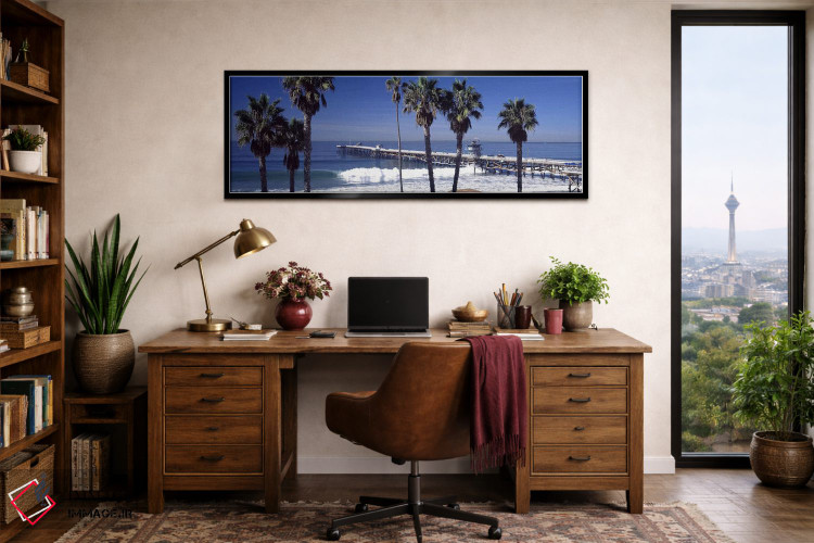تابلو دکوراتیو San Clemente Pier, Los Angeles County, California, USA… اثر پانورامیک ایمجز - D3B