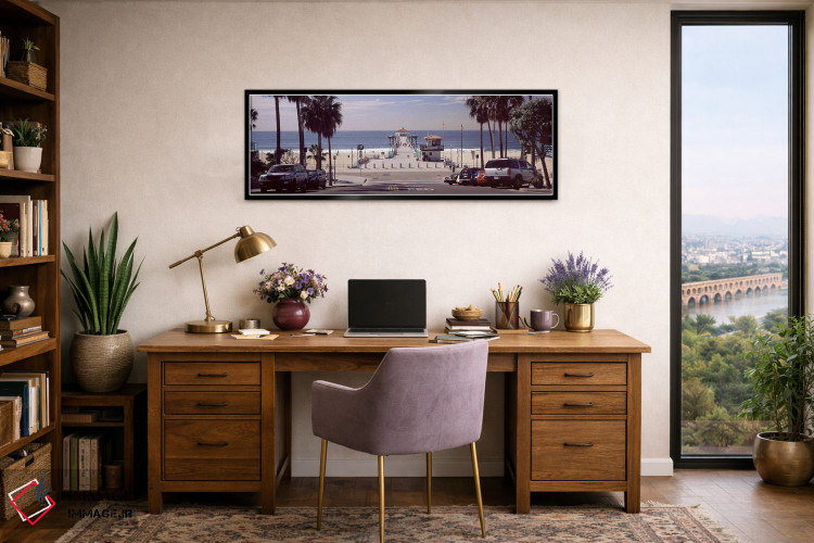 تابلو دکوراتیو Manhattan Beach Pier, Manhattan Beach, Los Angeles Coun… اثر پانورامیک ایمجز - D3B