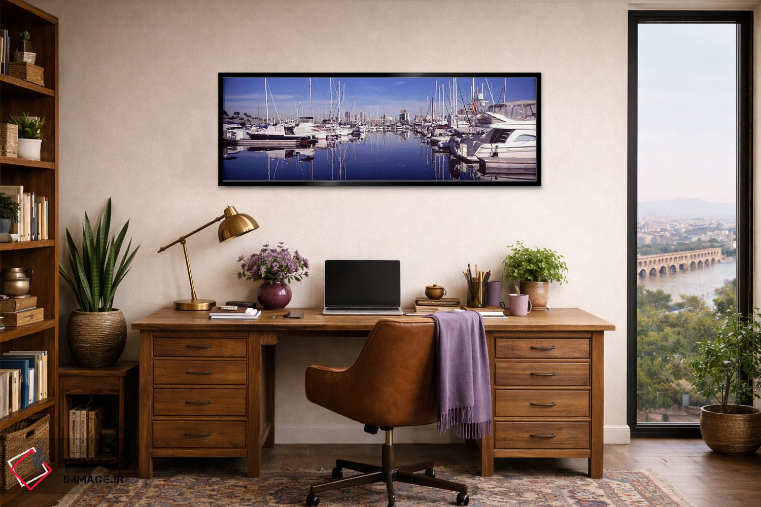 تابلو دکوراتیو Long Beach, Los Angeles County, California, USA,قایق ها… اثر پانورامیک ایمجز - D2B