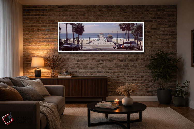 تابلو دکوراتیو Manhattan Beach Pier, Manhattan Beach, Los Angeles Coun… اثر پانورامیک ایمجز - D4W