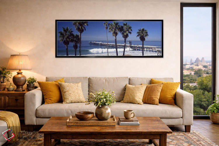 تابلو دکوراتیو San Clemente Pier, Los Angeles County, California, USA… اثر پانورامیک ایمجز - D6B