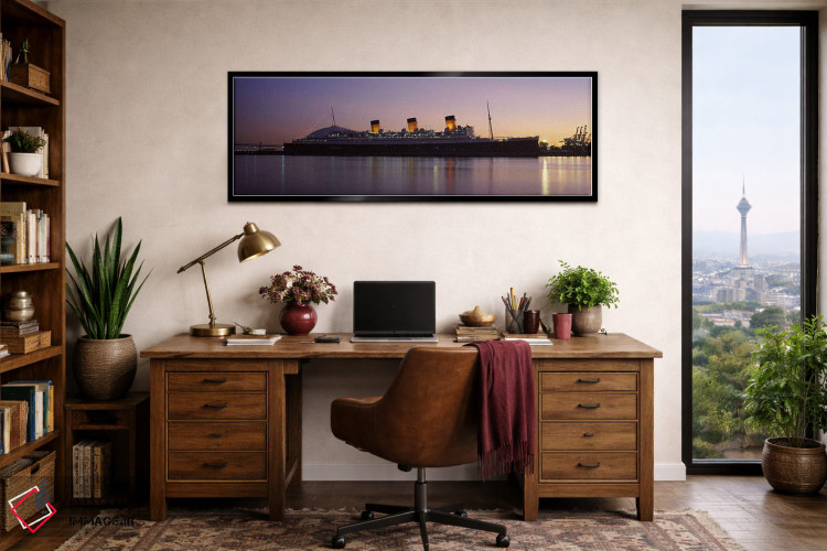 تابلو دکوراتیو Long Beach, Los Angeles County, California, USA,کشتی RM… اثر پانورامیک ایمجز - D2B