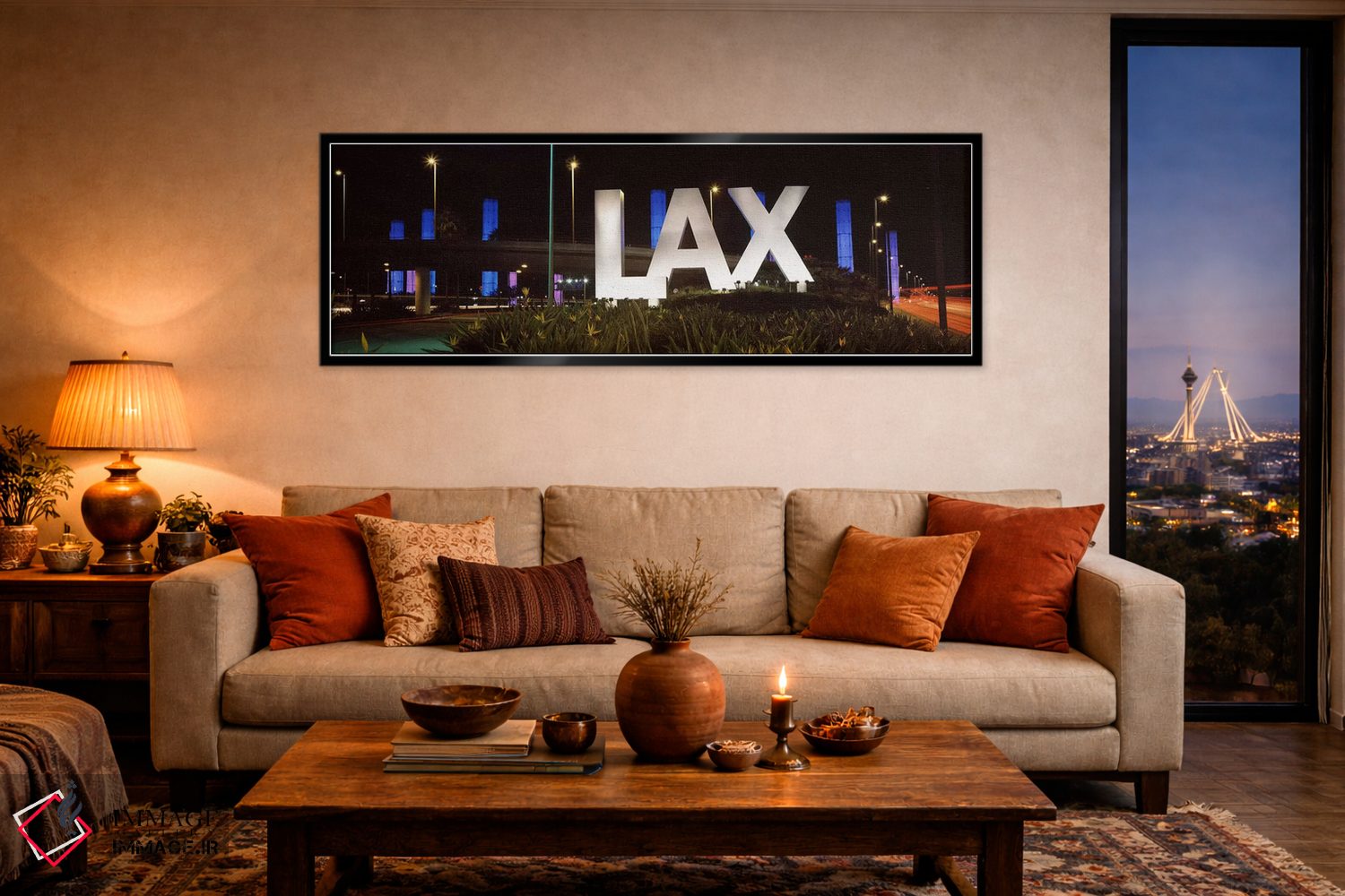 تابلو دکوراتیو LAX Airport, City Of Los Angeles, Los Angeles County, C… اثر پانورامیک ایمجز - D5B