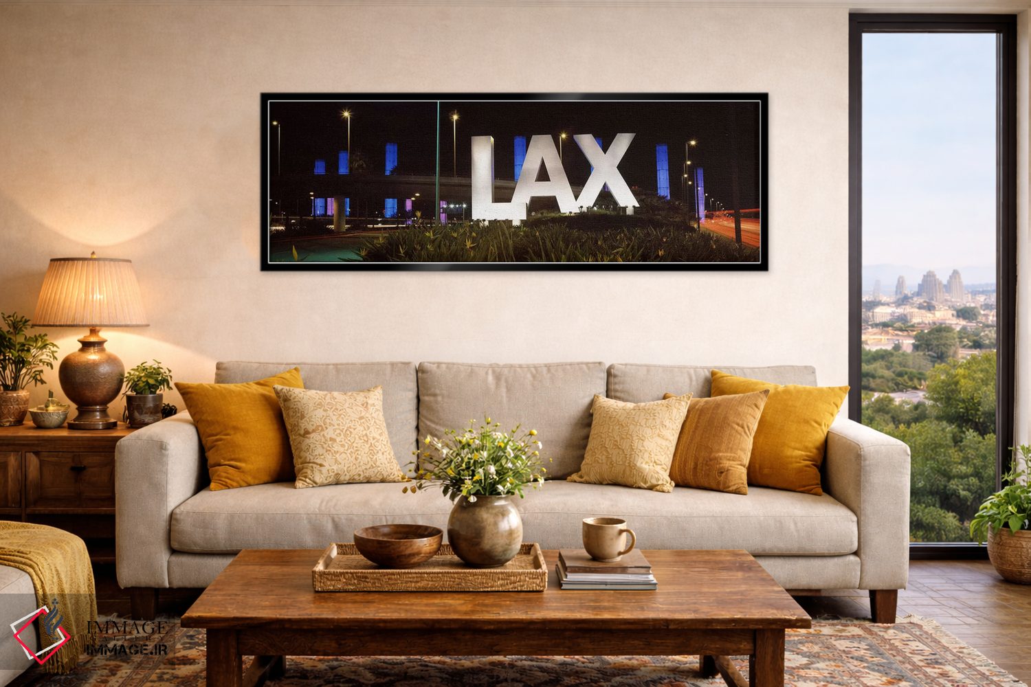 تابلو دکوراتیو LAX Airport, City Of Los Angeles, Los Angeles County, C… اثر پانورامیک ایمجز - D6B