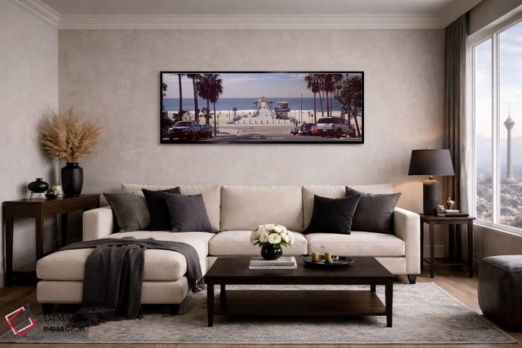 تابلو دکوراتیو Manhattan Beach Pier, Manhattan Beach, Los Angeles Coun… اثر پانورامیک ایمجز - D5B