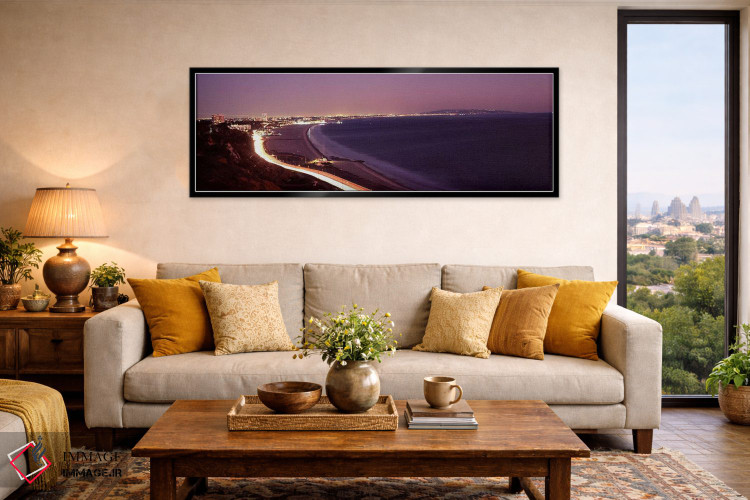 تابلو دکوراتیو Highway 101, Santa Monica, Los Angeles County, Californ… اثر پانورامیک ایمجز - D6B