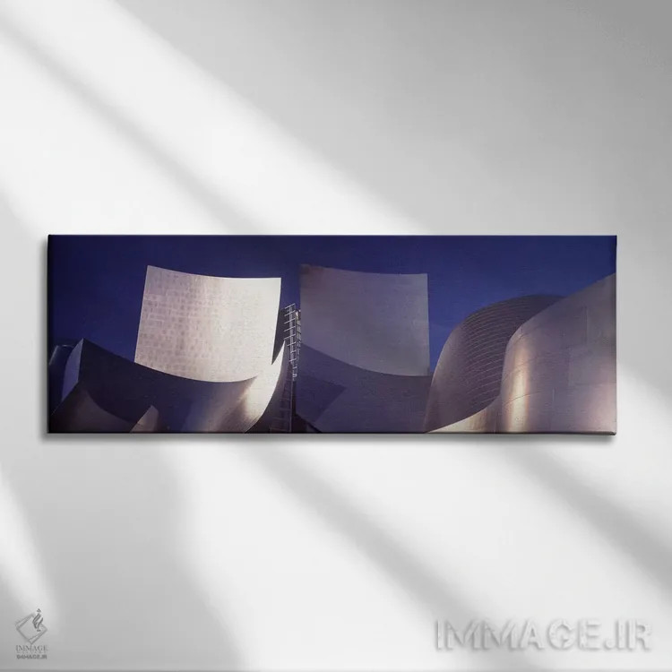تابلو دکوراتیو Walt Disney Concert Hall, City Of Los Angeles, Los Ange… اثر پانورامیک ایمجز - نمای روبهرو روی دیوار