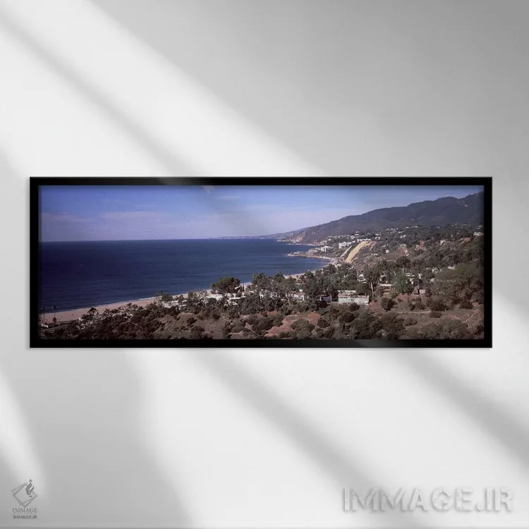 تابلو دکوراتیو Malibu Beach, Malibu, Los Angeles County, California, U… اثر پانورامیک ایمجز - نمای قابدار مشکی