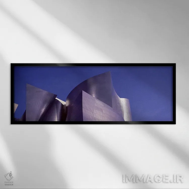تابلو دکوراتیو Walt Disney Concert Hall, City Of Los Angeles, Los Ange… اثر پانورامیک ایمجز - نمای قابدار مشکی