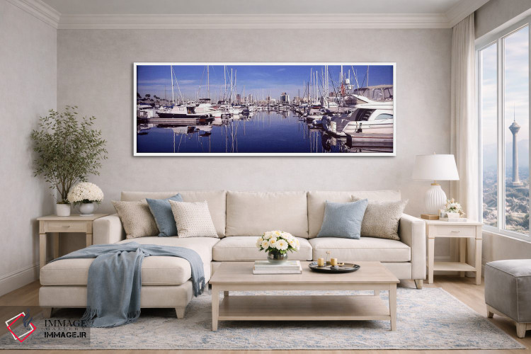 تابلو دکوراتیو Long Beach, Los Angeles County, California, USA,قایق ها… اثر پانورامیک ایمجز - D4W