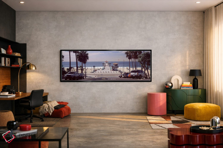 تابلو دکوراتیو Manhattan Beach Pier, Manhattan Beach, Los Angeles Coun… اثر پانورامیک ایمجز - D6B