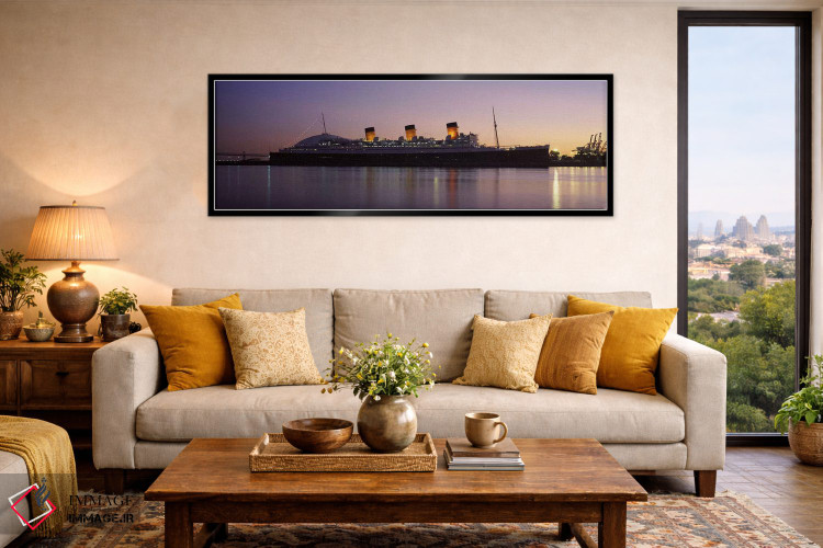 تابلو دکوراتیو Long Beach, Los Angeles County, California, USA,کشتی RM… اثر پانورامیک ایمجز - D6B