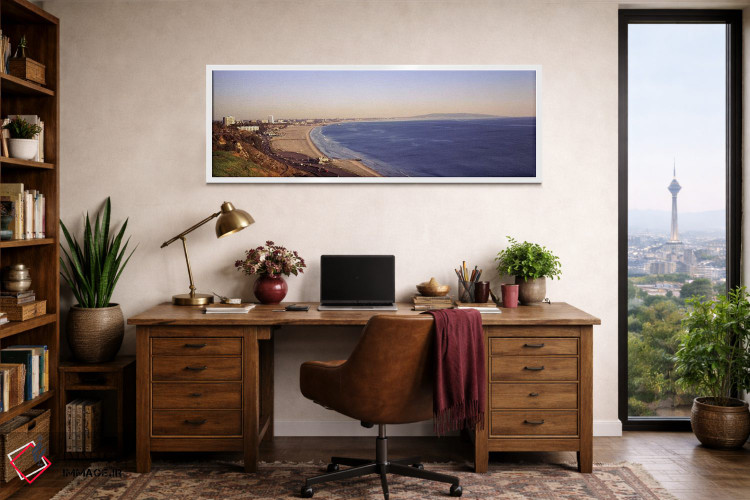 تابلو دکوراتیو Santa Monica, Los Angeles County, California, USA,شهر ل… اثر پانورامیک ایمجز - D1W