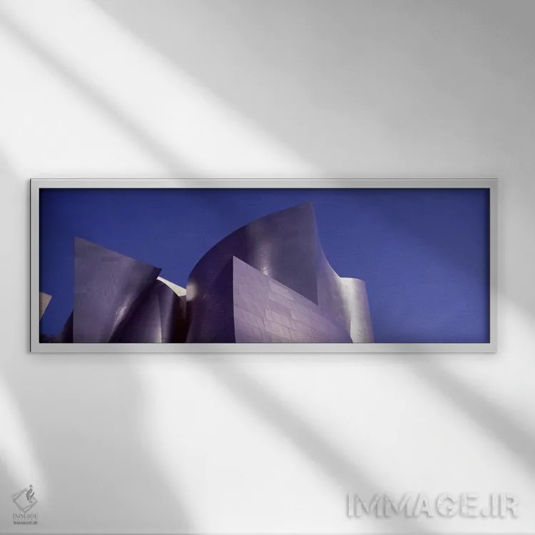 تابلو دکوراتیو Walt Disney Concert Hall, City Of Los Angeles, Los Ange… اثر پانورامیک ایمجز - نمای قابدار سفید