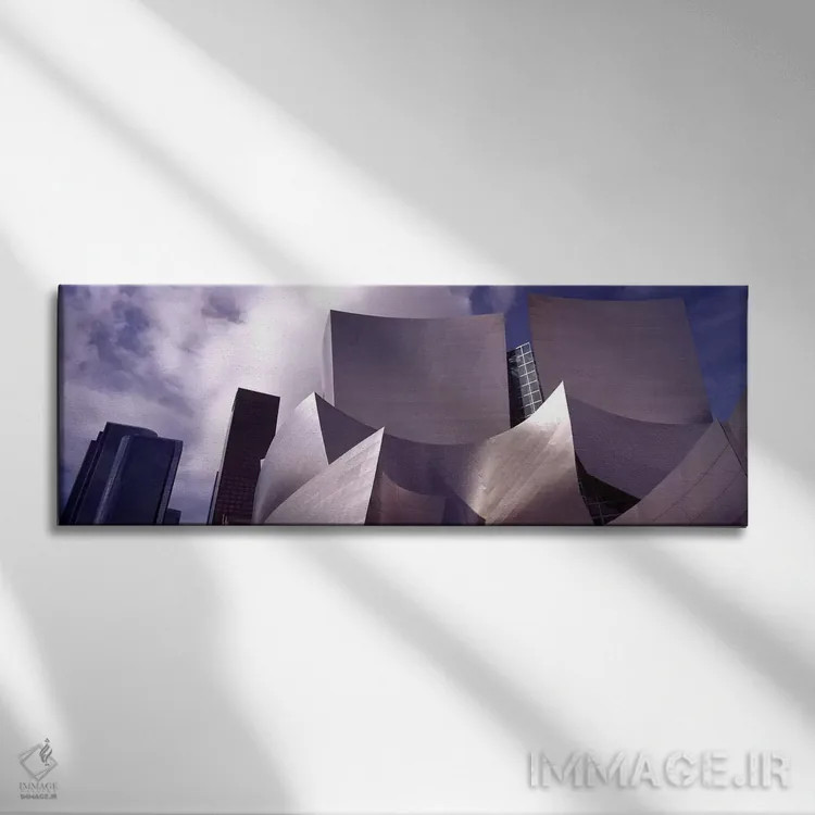 تابلو دکوراتیو Walt Disney Concert Hall, City Of Los Angeles, Los Ange… اثر پانورامیک ایمجز - نمای روبهرو روی دیوار