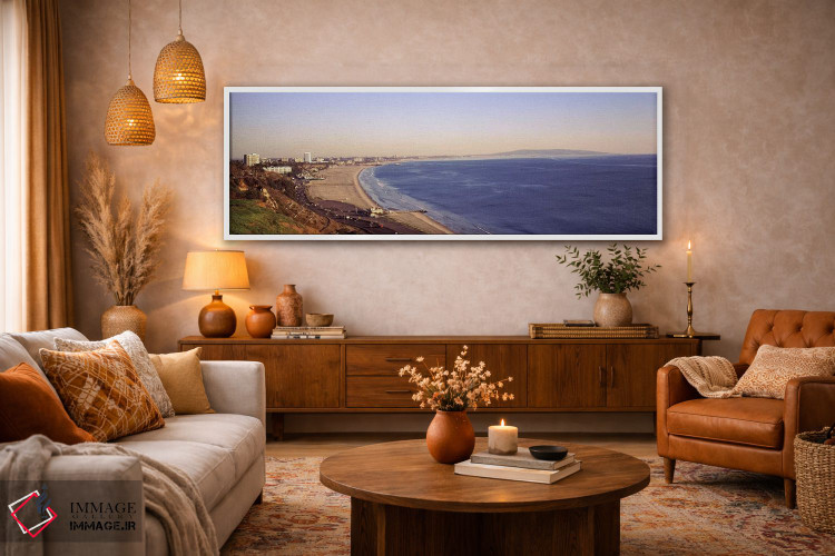 تابلو دکوراتیو Santa Monica, Los Angeles County, California, USA,شهر ل… اثر پانورامیک ایمجز - D5W