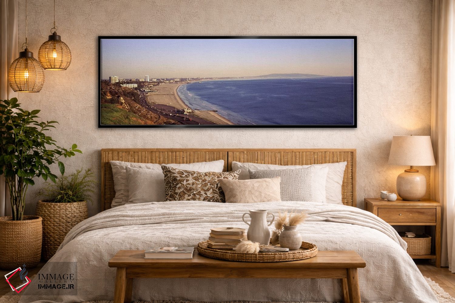 تابلو دکوراتیو Santa Monica, Los Angeles County, California, USA,شهر ل… اثر پانورامیک ایمجز - D6B