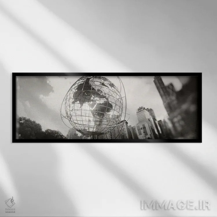 تابلو دکوراتیو Columbus Circle, Manhattan, New York City, New York Sta… اثر پانورامیک ایمجز - نمای قابدار مشکی