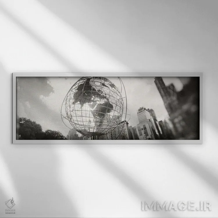 تابلو دکوراتیو Columbus Circle, Manhattan, New York City, New York Sta… اثر پانورامیک ایمجز - نمای قابدار سفید
