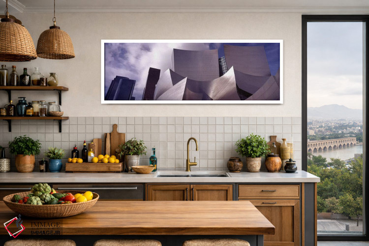 تابلو دکوراتیو Walt Disney Concert Hall, City Of Los Angeles, Los Ange… اثر پانورامیک ایمجز - D3W