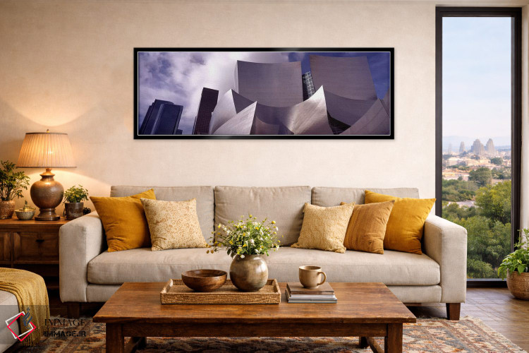 تابلو دکوراتیو Walt Disney Concert Hall, City Of Los Angeles, Los Ange… اثر پانورامیک ایمجز - D6B
