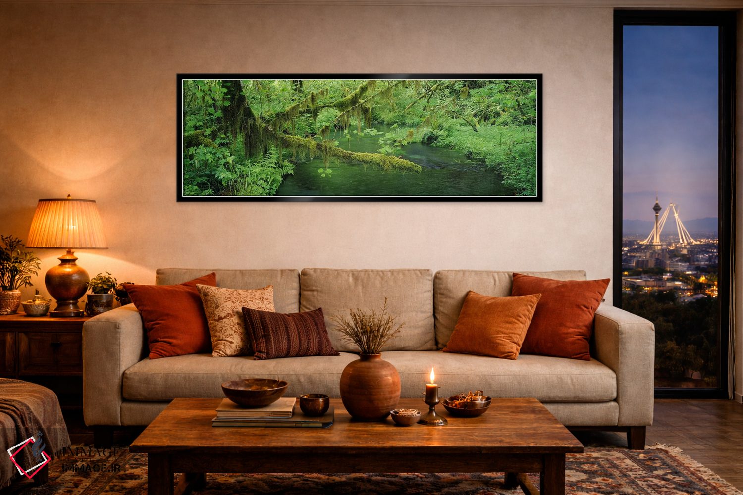 تابلو دکوراتیو Hoh Rainforest, Olympic National Park, Washington, USA… اثر پانورامیک ایمجز - D6B