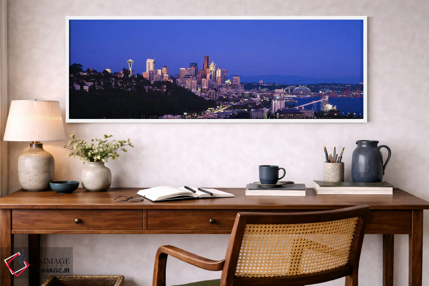 تابلو دکوراتیو Elliott Bay, Seattle, Washington State, USA 2010,ساختما… اثر پانورامیک ایمجز - D1W