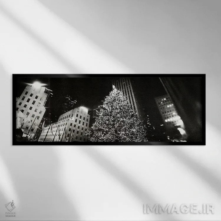 تابلو دکوراتیو Rockefeller Center, Manhattan, New York City, New York… اثر پانورامیک ایمجز - نمای قابدار مشکی