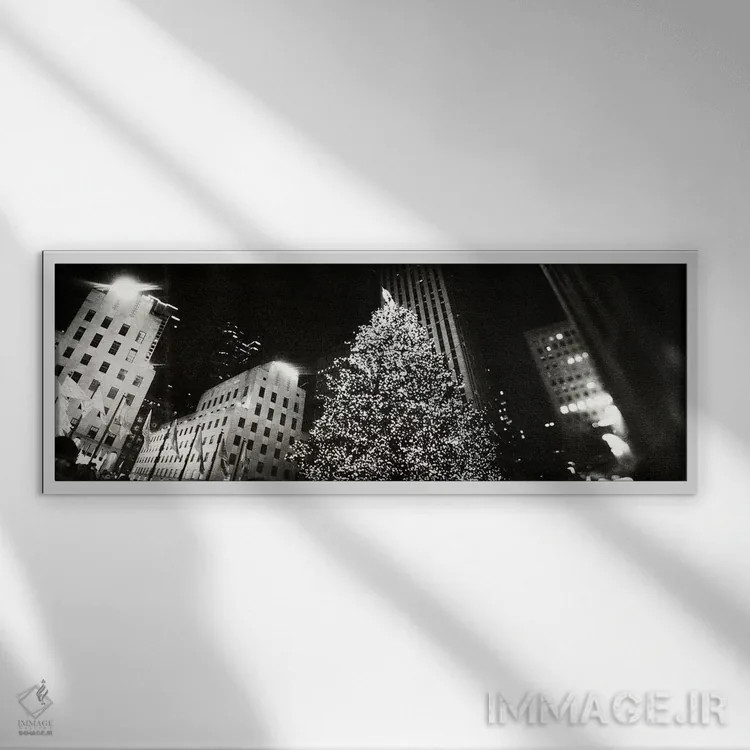تابلو دکوراتیو Rockefeller Center, Manhattan, New York City, New York… اثر پانورامیک ایمجز - نمای قابدار سفید