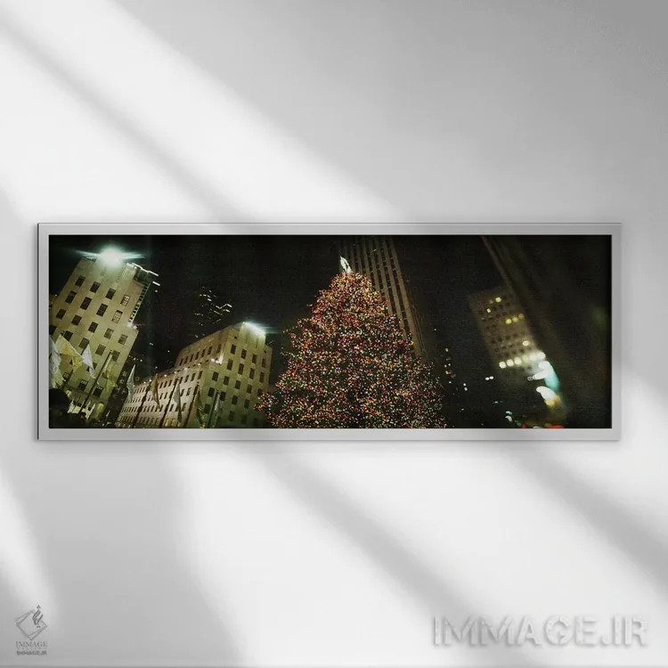 تابلو دکوراتیو Rockefeller Center, Manhattan, New York City, New York… اثر پانورامیک ایمجز - نمای قابدار سفید