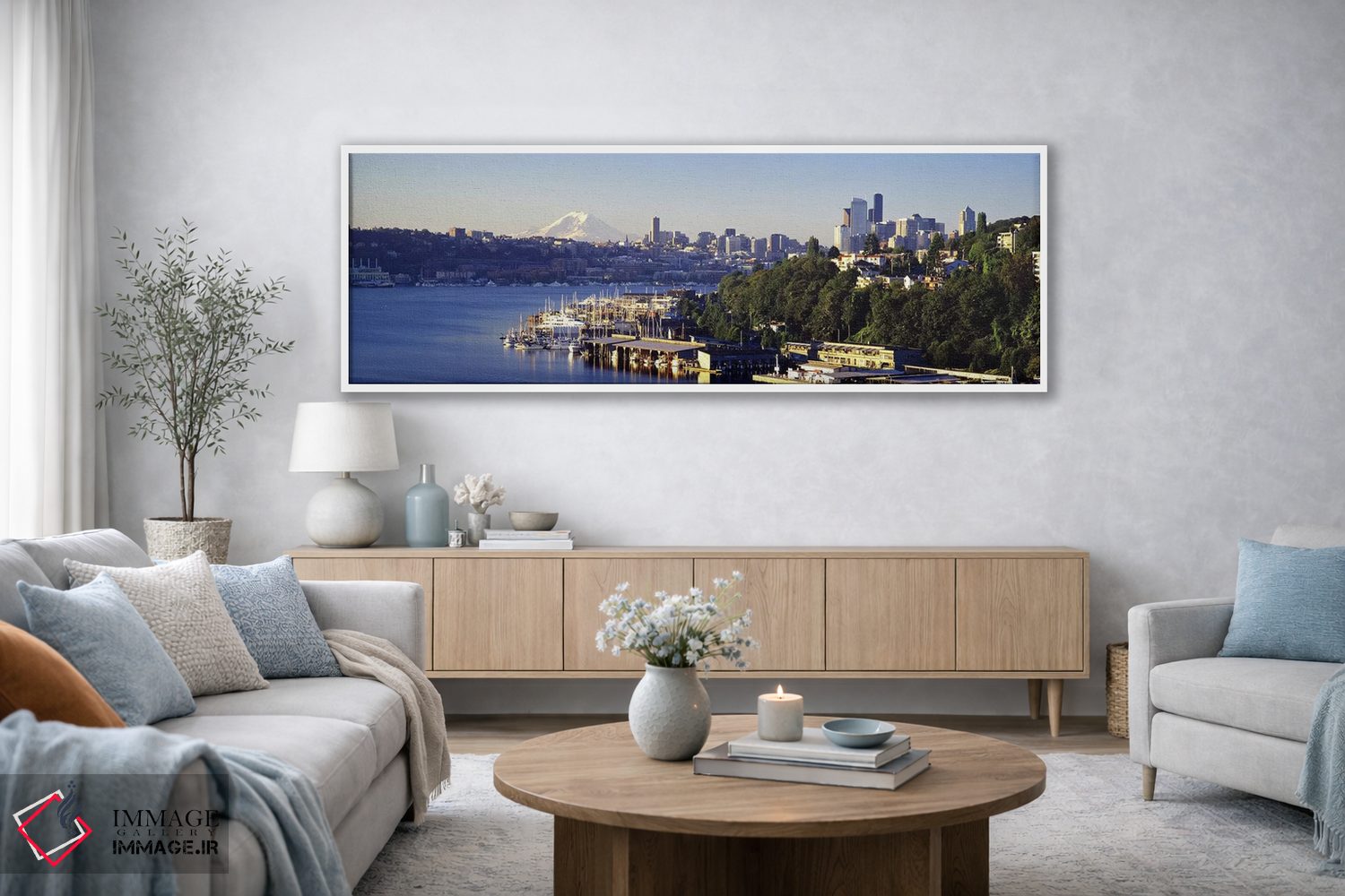 تابلو دکوراتیو Lake Union, Seattle, Washington State, USA 2010,ساختمان… اثر پانورامیک ایمجز - D3W