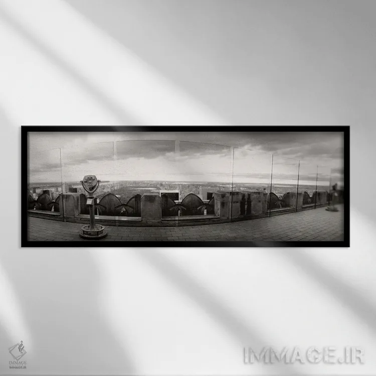 تابلو دکوراتیو Rockefeller Center, Manhattan, New York City, New York… اثر پانورامیک ایمجز - نمای قابدار مشکی