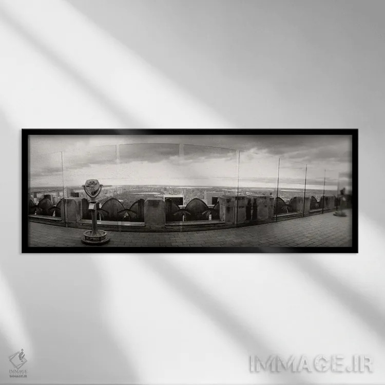 تابلو دکوراتیو Rockefeller Center, Manhattan, New York City, New York… اثر پانورامیک ایمجز - نمای قابدار مشکی