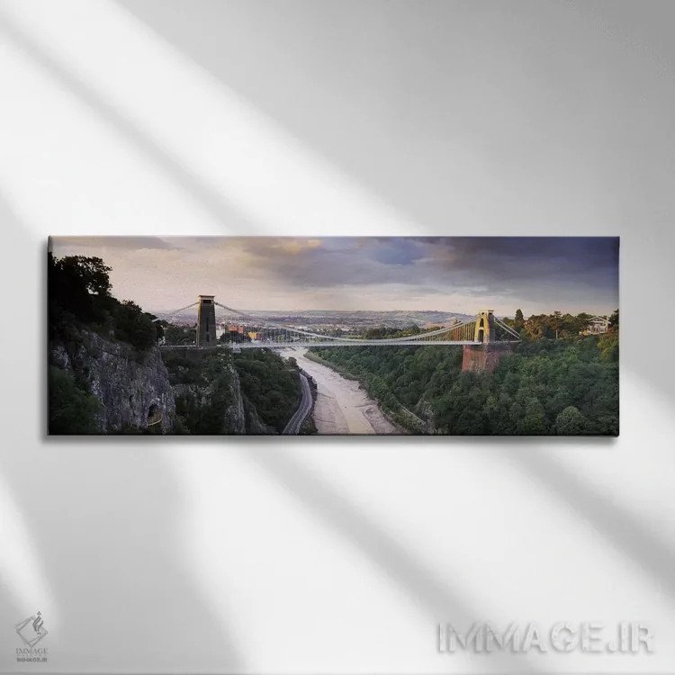 تابلو دکوراتیو Avon Gorge, Bristol, England,پل معلق کلیفتون، دره ایون… اثر پانورامیک ایمجز - نمای روبهرو روی دیوار