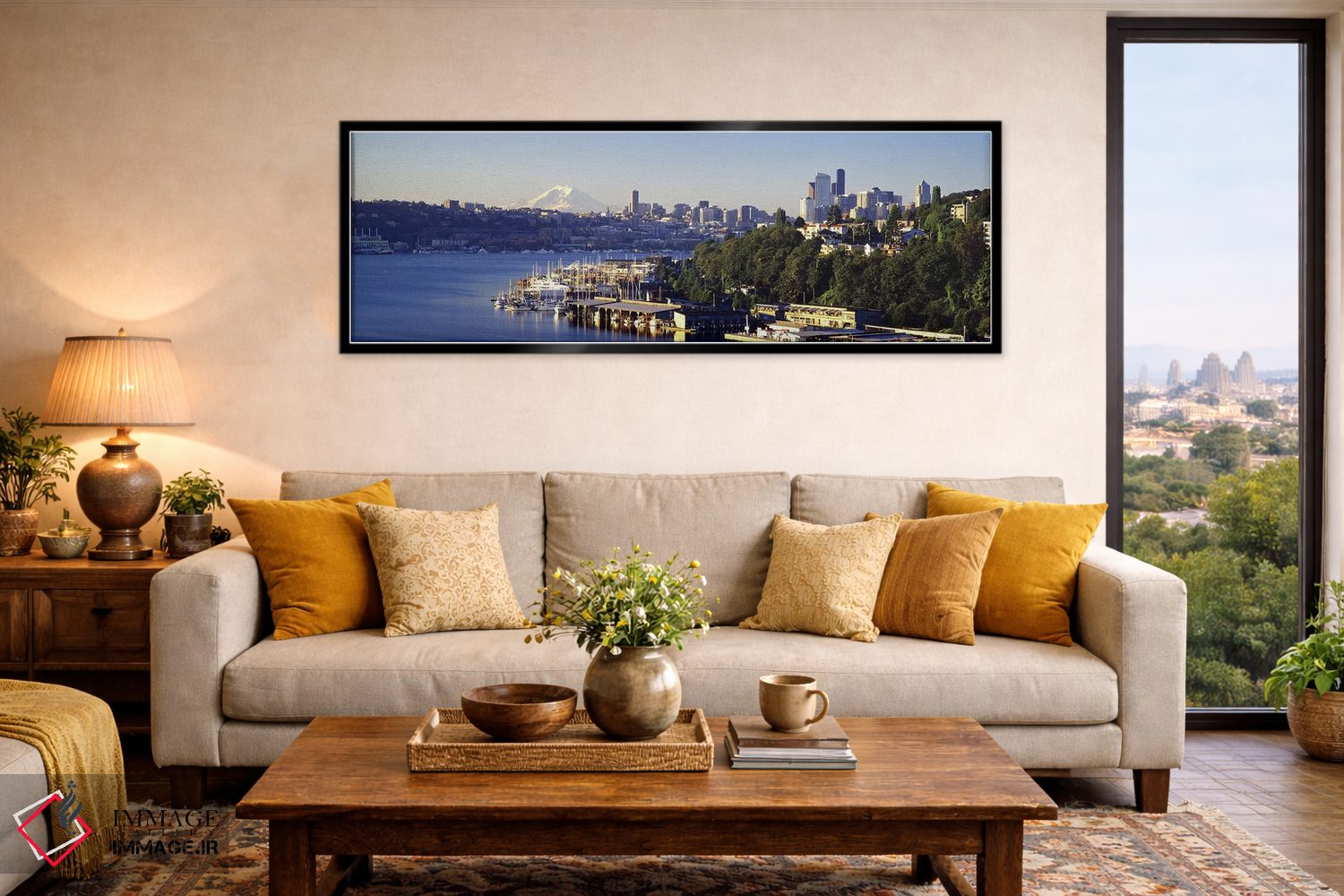 تابلو دکوراتیو Lake Union, Seattle, Washington State, USA 2010,ساختمان… اثر پانورامیک ایمجز - D6B