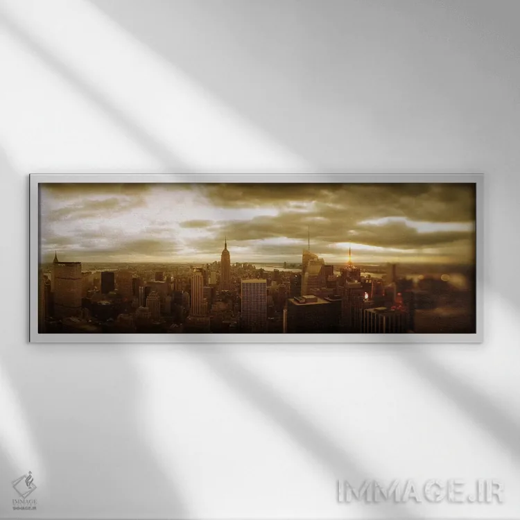 تابلو دکوراتیو Manhattan, New York City, New York State, USA #2,ساختما… اثر پانورامیک ایمجز - نمای قابدار سفید