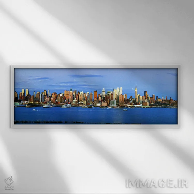 تابلو دکوراتیو Manhattan, New York City, New York State, USA #2,آسمان… اثر پانورامیک ایمجز - نمای قابدار سفید