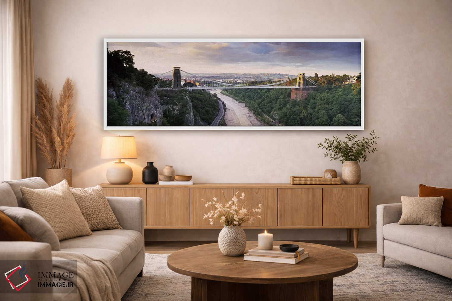 تابلو دکوراتیو Avon Gorge, Bristol, England,پل معلق کلیفتون، دره ایون… اثر پانورامیک ایمجز - D3W