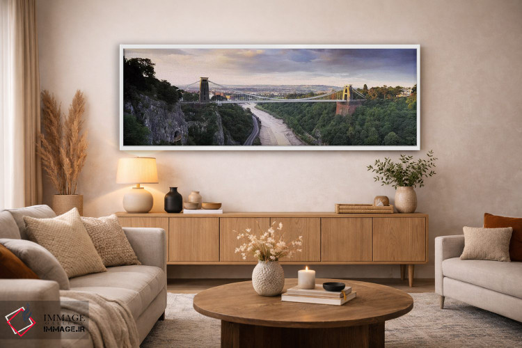تابلو دکوراتیو Avon Gorge, Bristol, England,پل معلق کلیفتون، دره ایون… اثر پانورامیک ایمجز - D3W