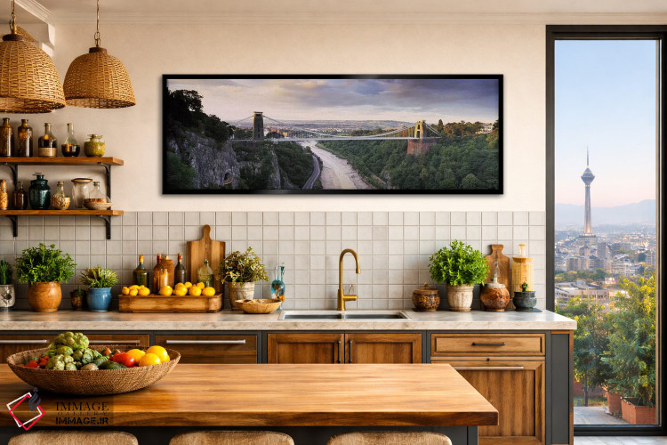 تابلو دکوراتیو Avon Gorge, Bristol, England,پل معلق کلیفتون، دره ایون… اثر پانورامیک ایمجز - D2B