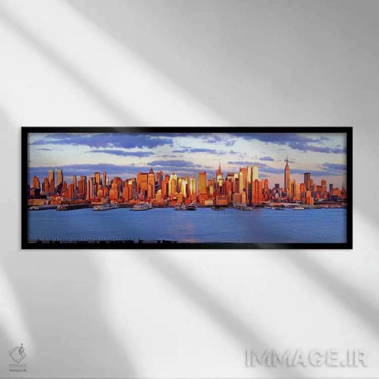 تابلو دکوراتیو Manhattan, New York City, New York State, USA #4,آسمان… اثر پانورامیک ایمجز - نمای قابدار مشکی