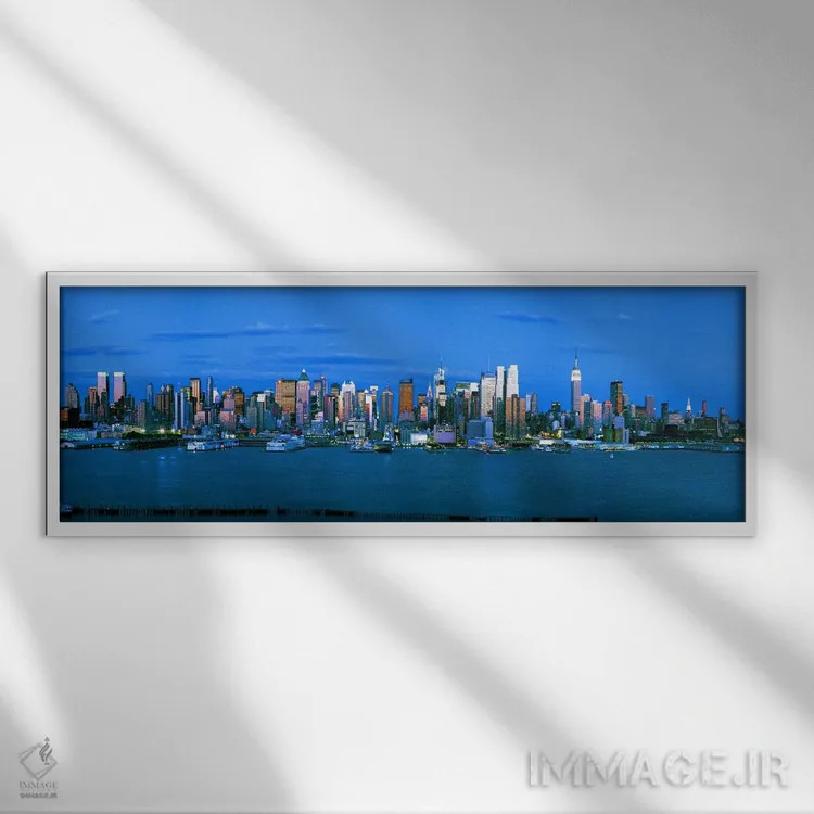 تابلو دکوراتیو Manhattan, New York City, New York State, USA #3,آسمان… اثر پانورامیک ایمجز - نمای قابدار سفید