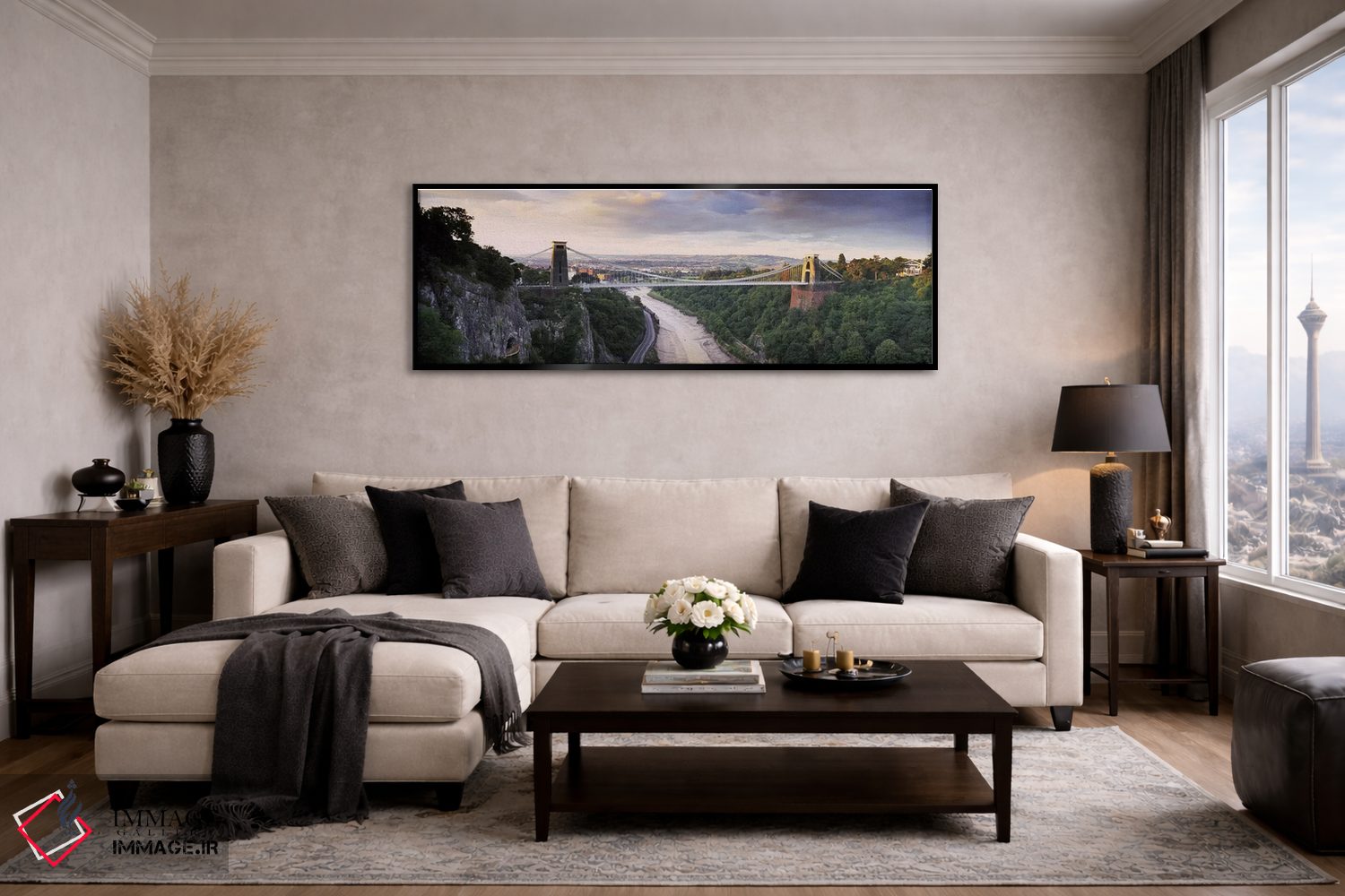 تابلو دکوراتیو Avon Gorge, Bristol, England,پل معلق کلیفتون، دره ایون… اثر پانورامیک ایمجز - D4B