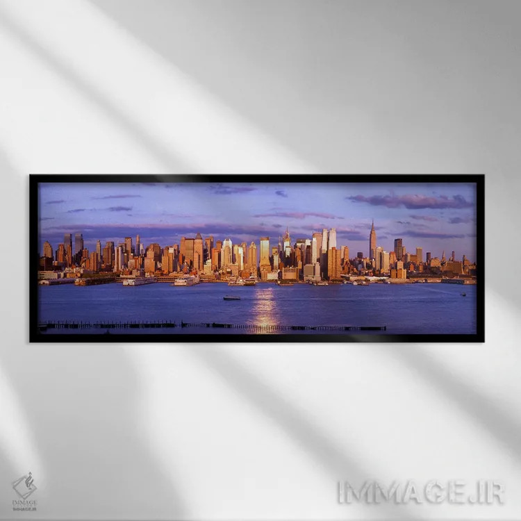 تابلو دکوراتیو Manhattan, New York City, New York State, USA #5,آسمان… اثر پانورامیک ایمجز - نمای قابدار مشکی