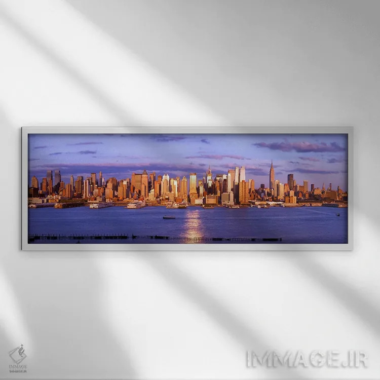 تابلو دکوراتیو Manhattan, New York City, New York State, USA #5,آسمان… اثر پانورامیک ایمجز - نمای قابدار سفید