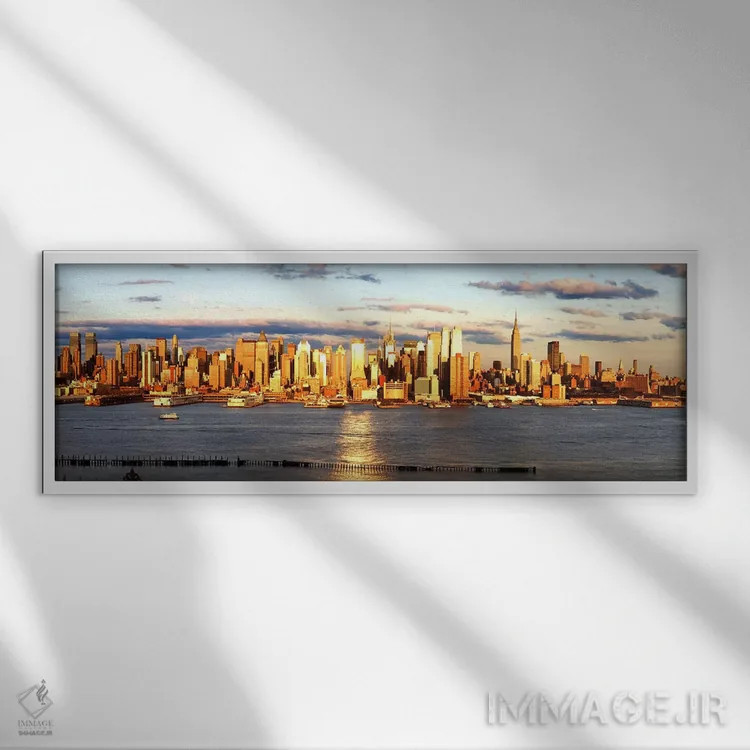 تابلو دکوراتیو Manhattan, New York City, New York State, USA #6,آسمان… اثر پانورامیک ایمجز - نمای قابدار سفید